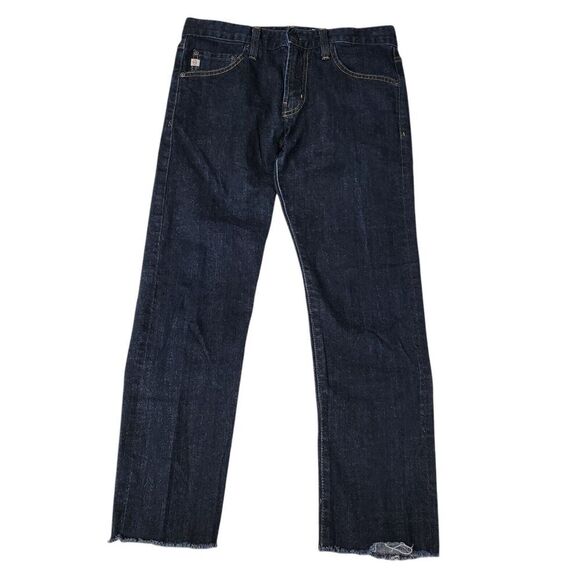 AG‎ Adriano Goldschmied Jeans Mens 31 Blue Tellis Modern Slim Raw Hem Dark Wash - Picture 1 of 11